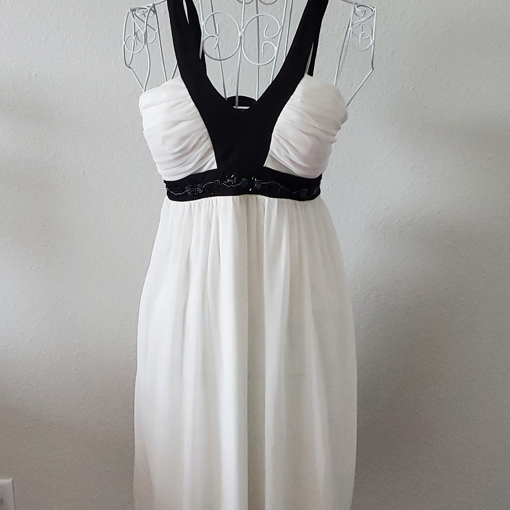 City Triangles black and white cocktail dress with